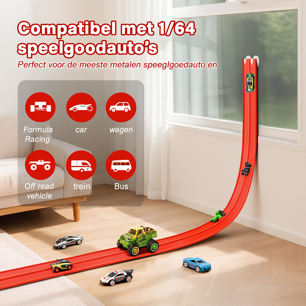 Creatieve DIY Racebaan met Zuignappen