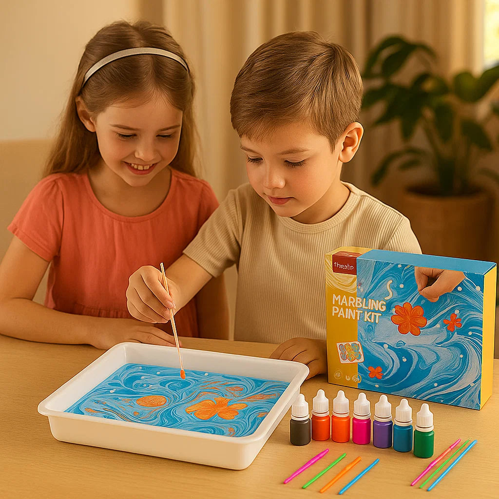 Creatieve marmer aquarel spel set