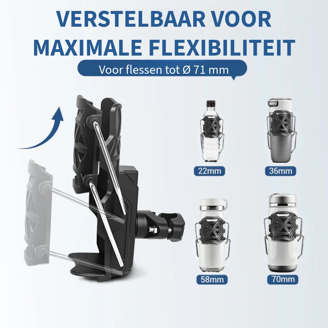 Universele Waterfleshouder - Fietens & Motorfietsen