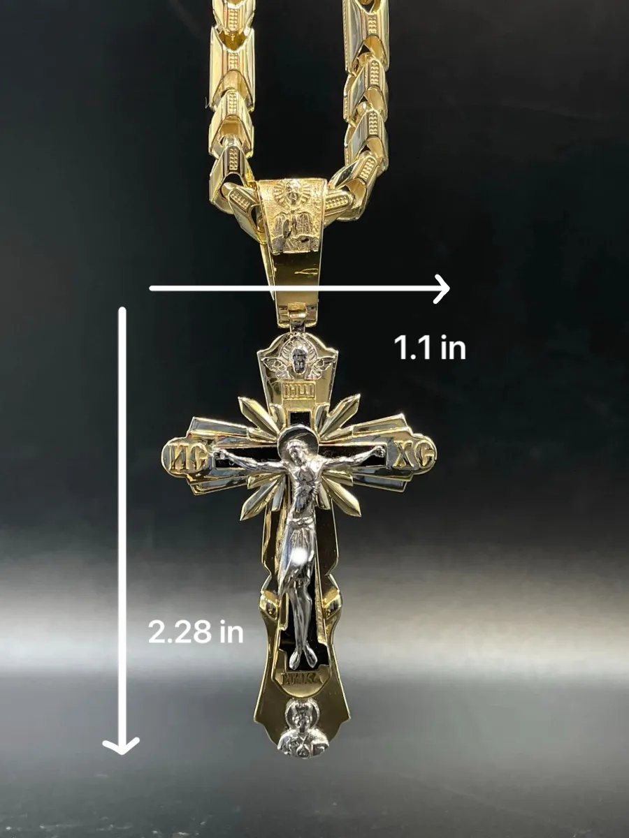 Heilige Jezus kruisbeeld hanger ketting