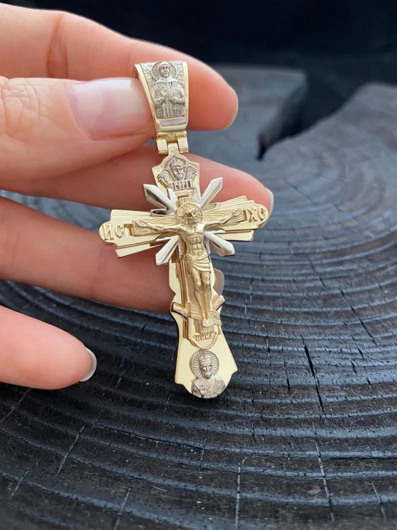 Heilige Jezus kruisbeeld hanger ketting