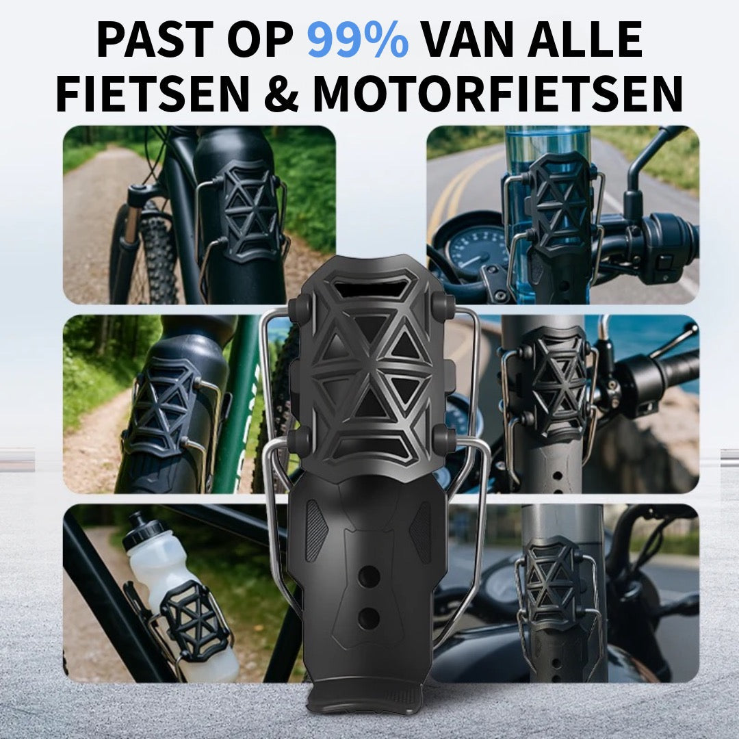 Universele Waterfleshouder - Fietens & Motorfietsen