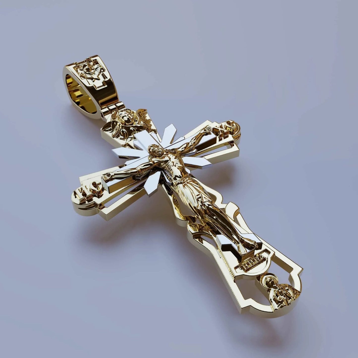 Heilige Jezus kruisbeeld hanger ketting