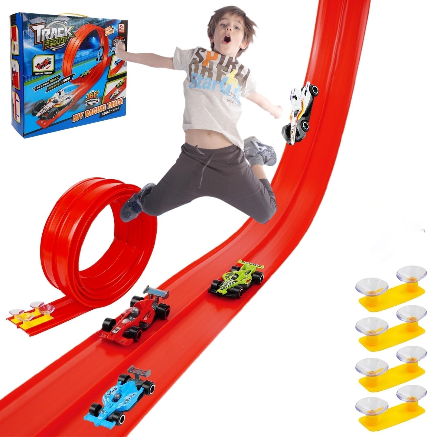 Creatieve DIY Racebaan met Zuignappen