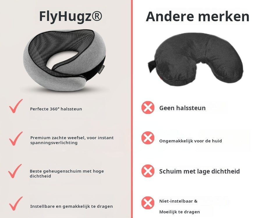 FlyHugz Reiskussen Geniet
