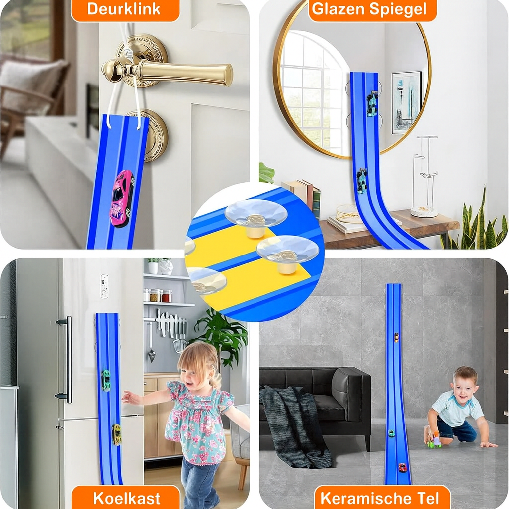 Creatieve DIY Racebaan met Zuignappen