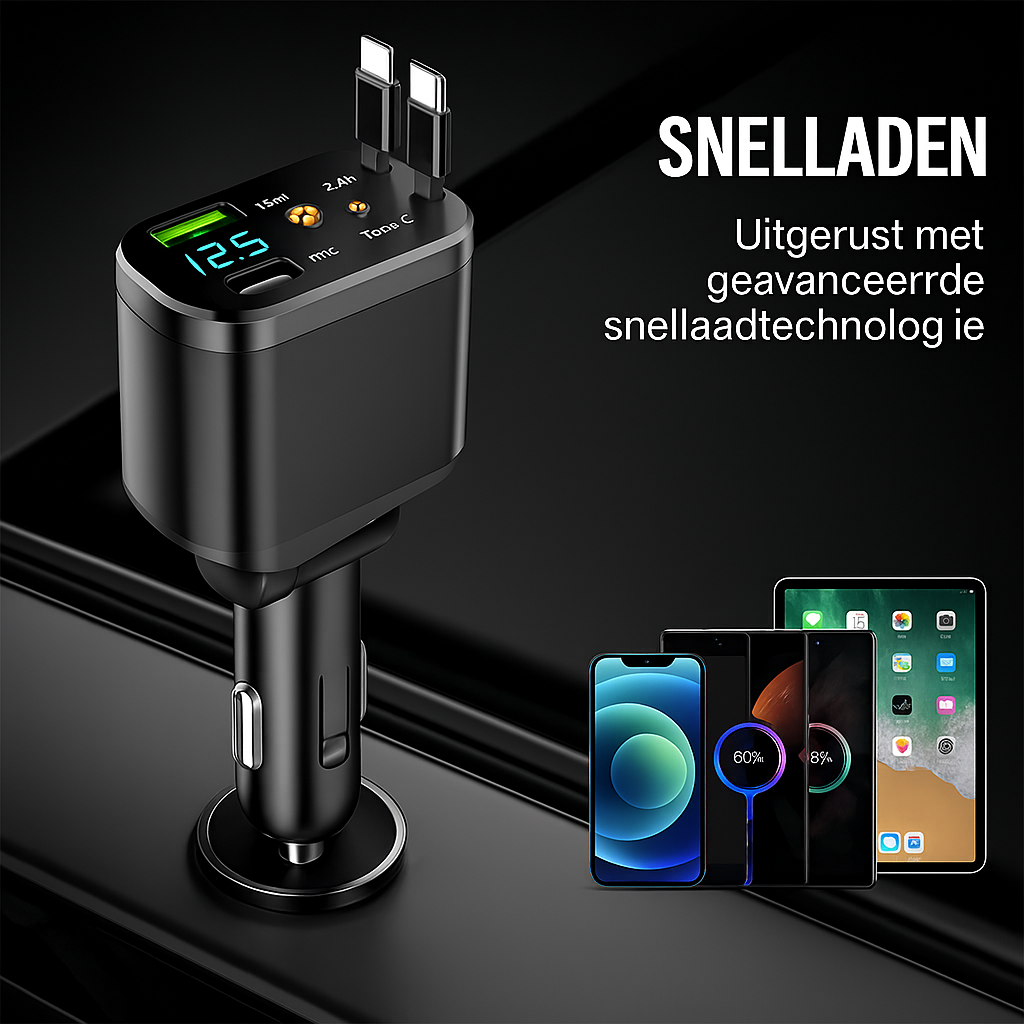 Snelle autolader met sterrenhemelverlichting