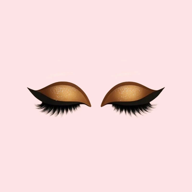Oogschaduw- en Wimper Make-up Stickers
