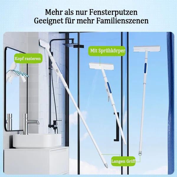 Zelfsproeiende schoonmaakmop( 3 doeken + haken)