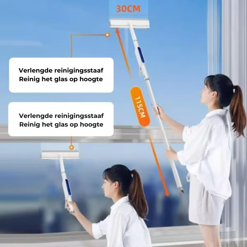 Zelfsproeiende schoonmaakmop( 3 doeken + haken)