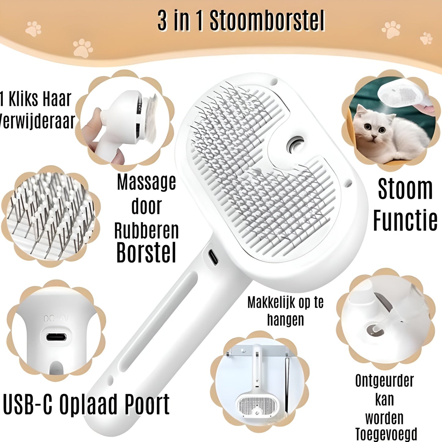 FurSteam Luxe Borstel