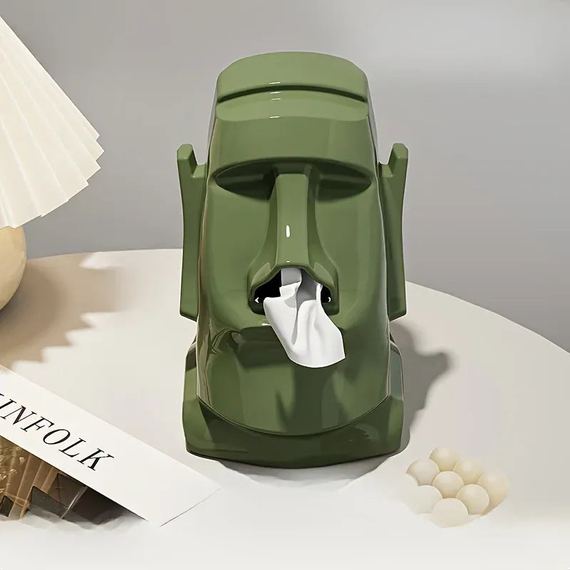 Unieke Moai Tiki Tissuedoos