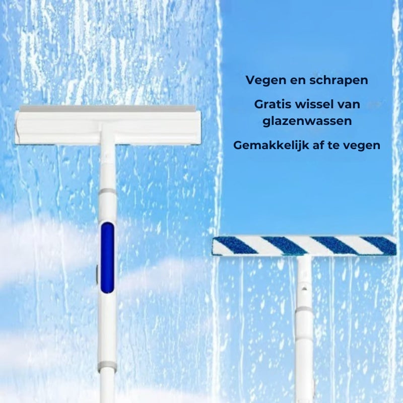Zelfsproeiende schoonmaakmop( 3 doeken + haken)