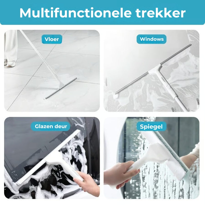 Zelfsproeiende schoonmaakmop( 3 doeken + haken)