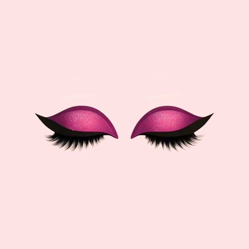 Oogschaduw- en Wimper Make-up Stickers
