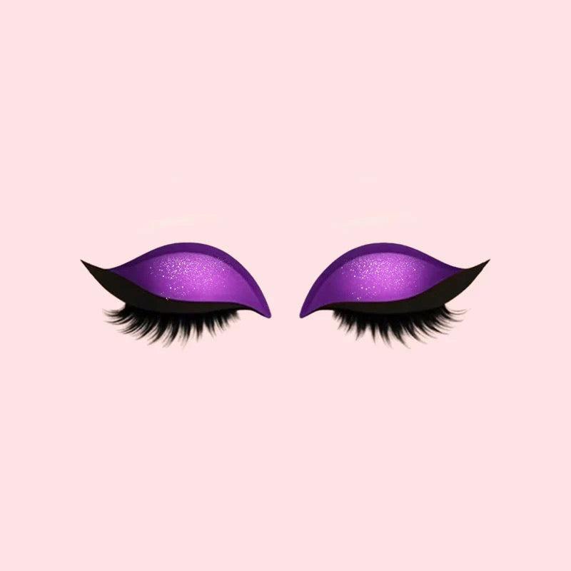 Oogschaduw- en Wimper Make-up Stickers