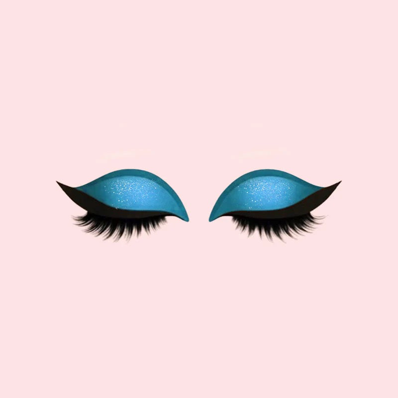 Oogschaduw- en Wimper Make-up Stickers