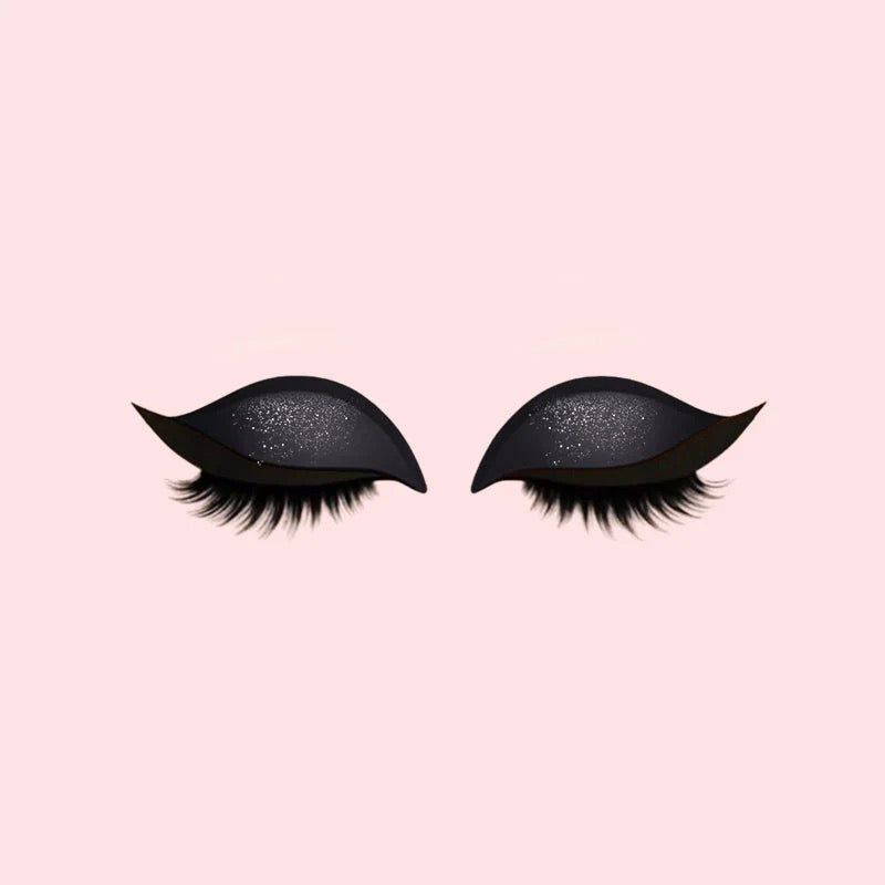 Oogschaduw- en Wimper Make-up Stickers