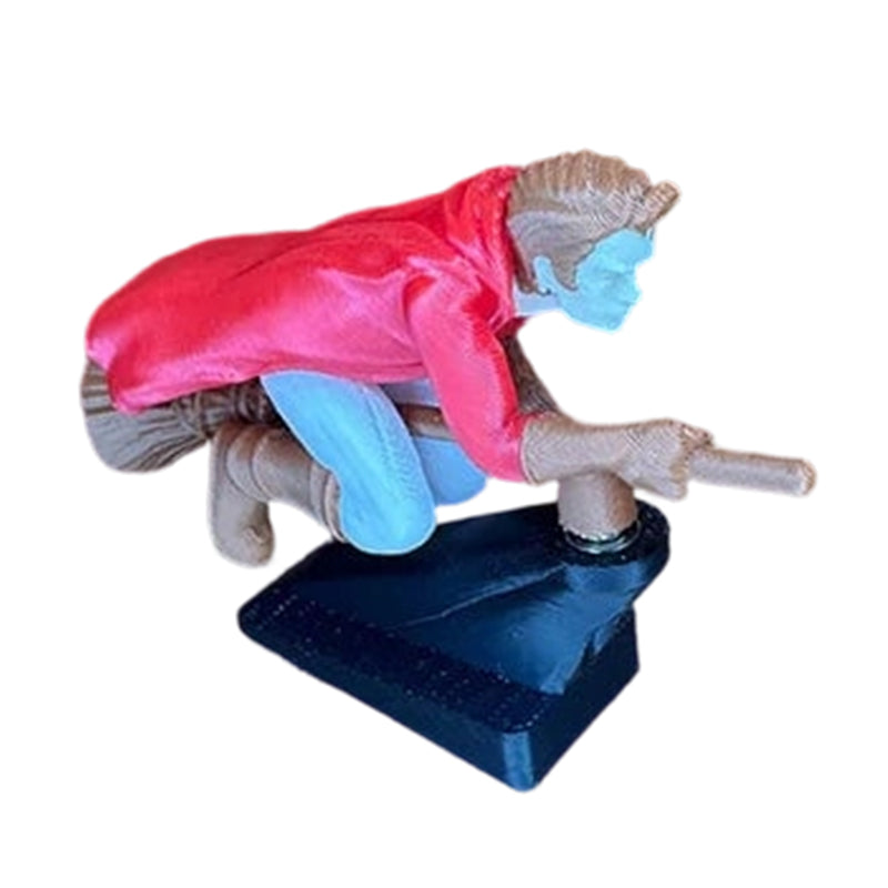 Magisk kvastdekoration för bilens instrumentbräda