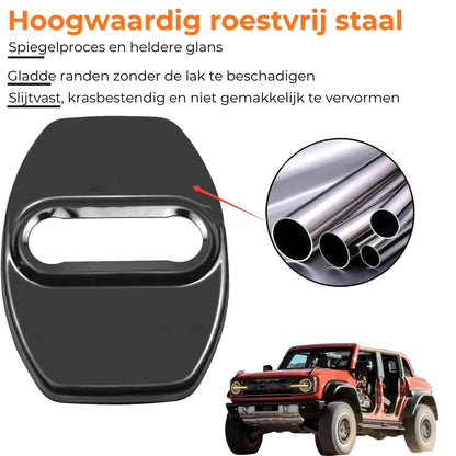 Auto Deurgrendel Metalen Beschermcovers (4 stuks)