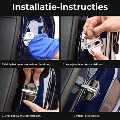 Auto Deurgrendel Metalen Beschermcovers (4 stuks)