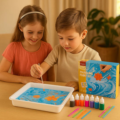 Creatieve marmer aquarel spel set