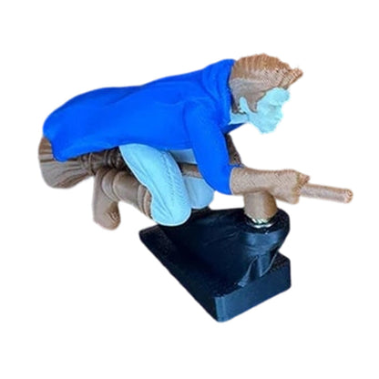 Magisk kvastdekoration för bilens instrumentbräda