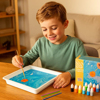 Creatieve marmer aquarel spel set