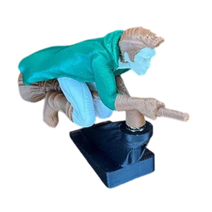 Magisk kvastdekoration för bilens instrumentbräda