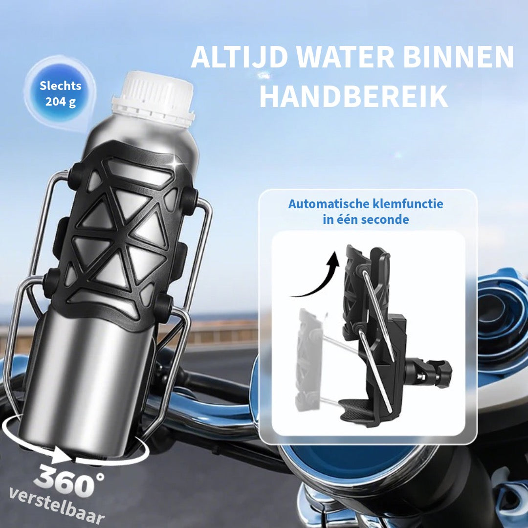 Universele Waterfleshouder - Fietens & Motorfietsen