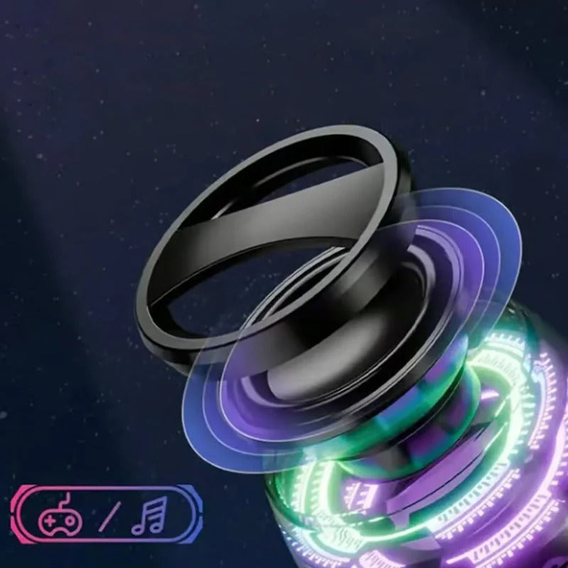 Kompakt och magnetiskt Bluetooth-högtalarset med LED-belysning