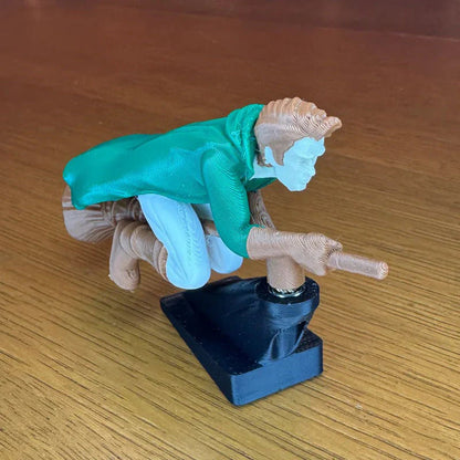 Magisk kvastdekoration för bilens instrumentbräda