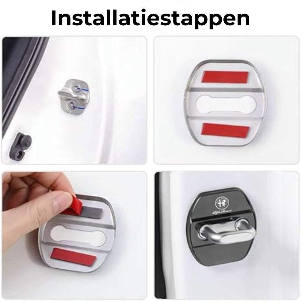 Auto Deurgrendel Metalen Beschermcovers (4 stuks)