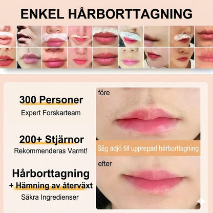 Mjuk Och Smärtfri Kräm För Borttagning Av Ansiktshår