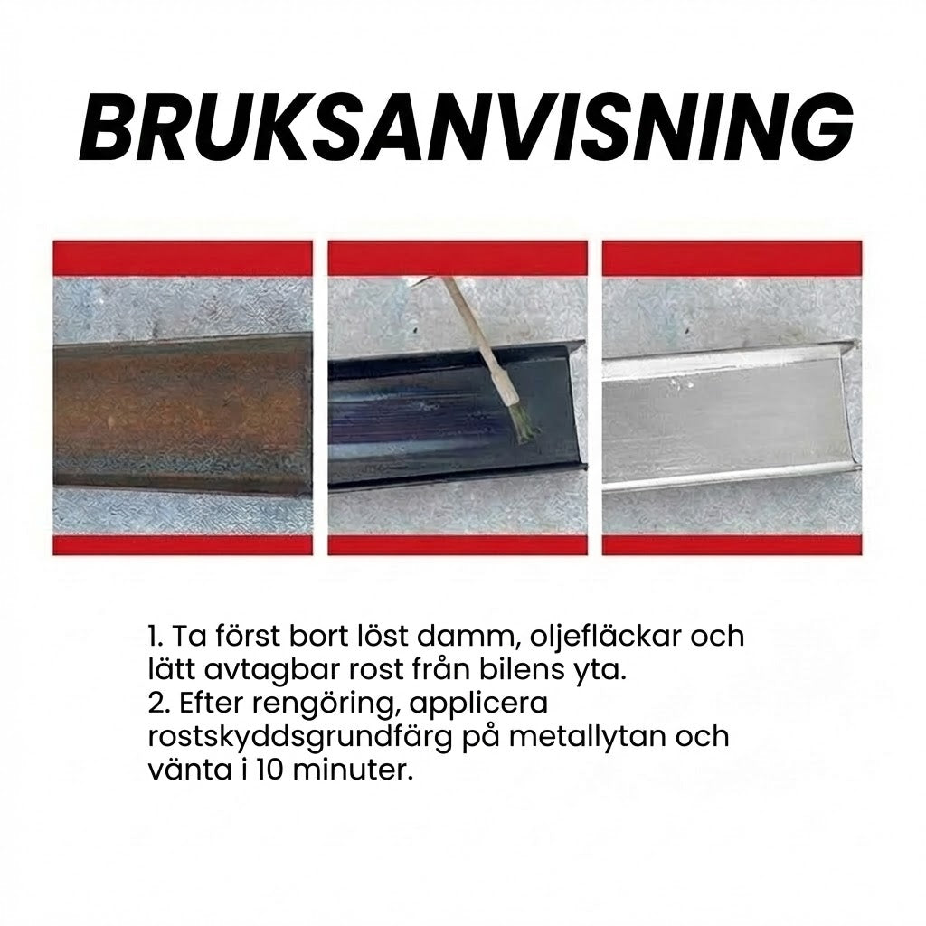 Kraftfull rostborttagare och rostkonverterare