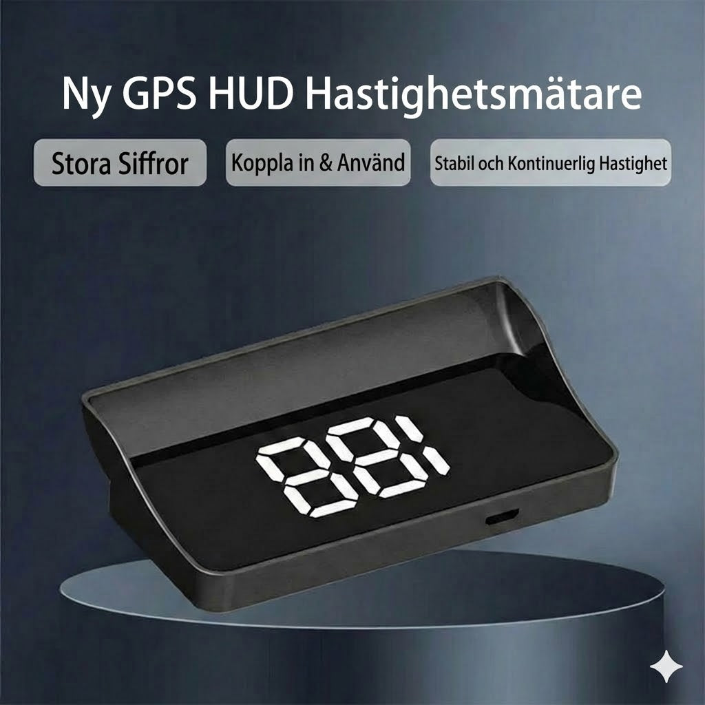 Hastighetsmätare med head-up-display