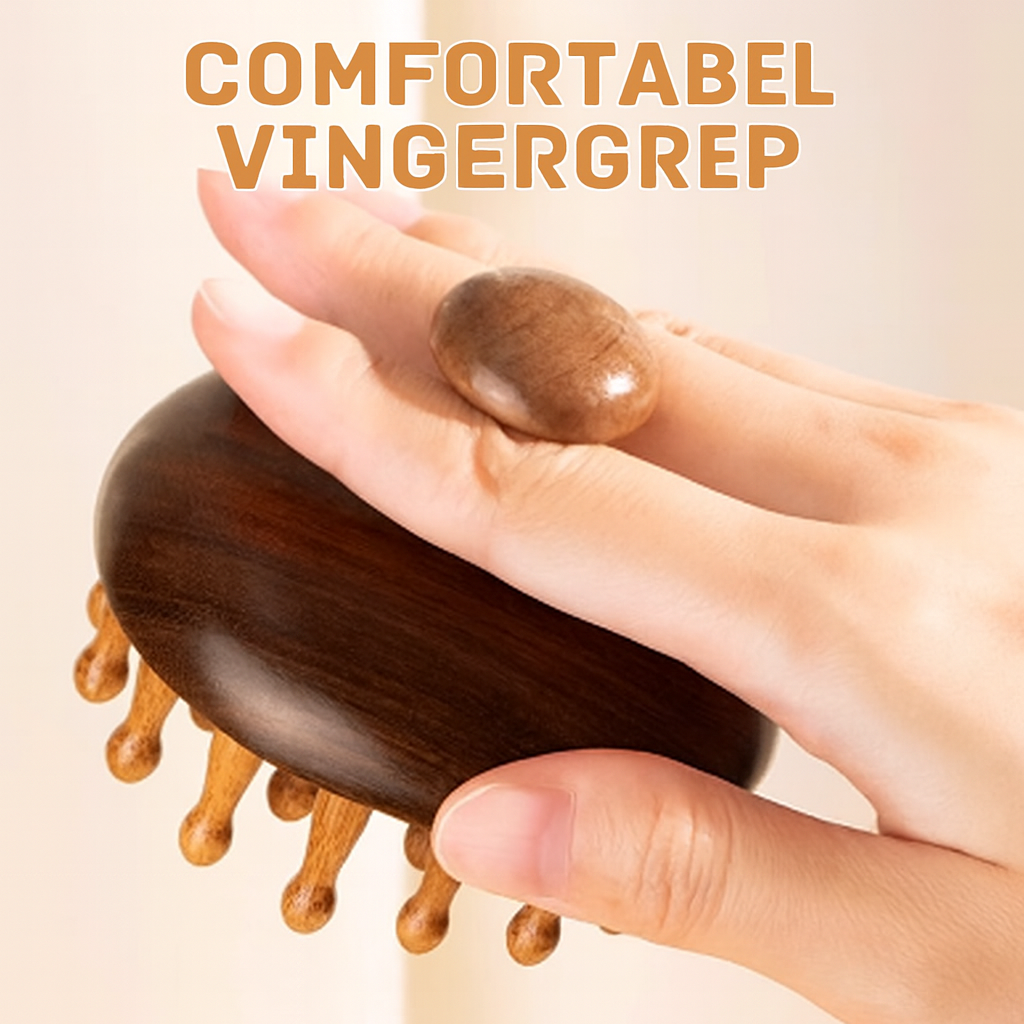 Massagekam van Natuurlijk Hout