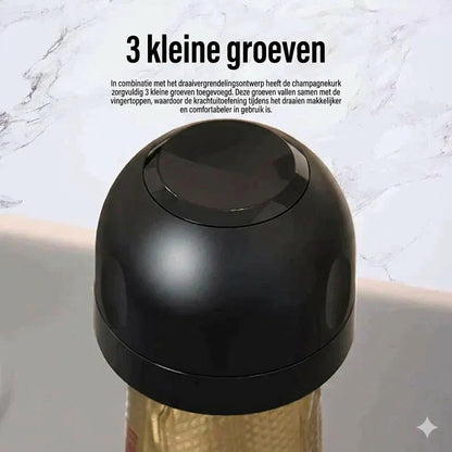 Siliconen afdichting voor wijn-/champagneflessen