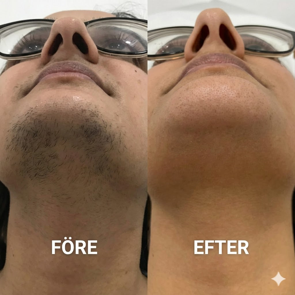 Mjuk Och Smärtfri Kräm För Borttagning Av Ansiktshår