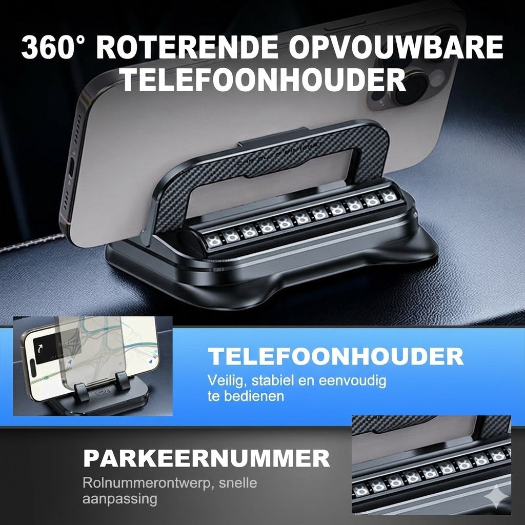 360° draaibare, opvouwbare telefoonhouder