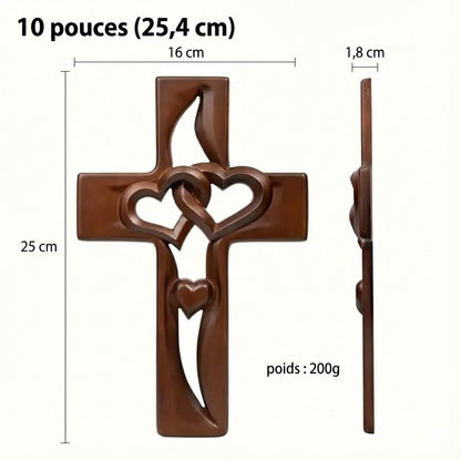 Handskuren bröllopspresent: Flätade hjärtan