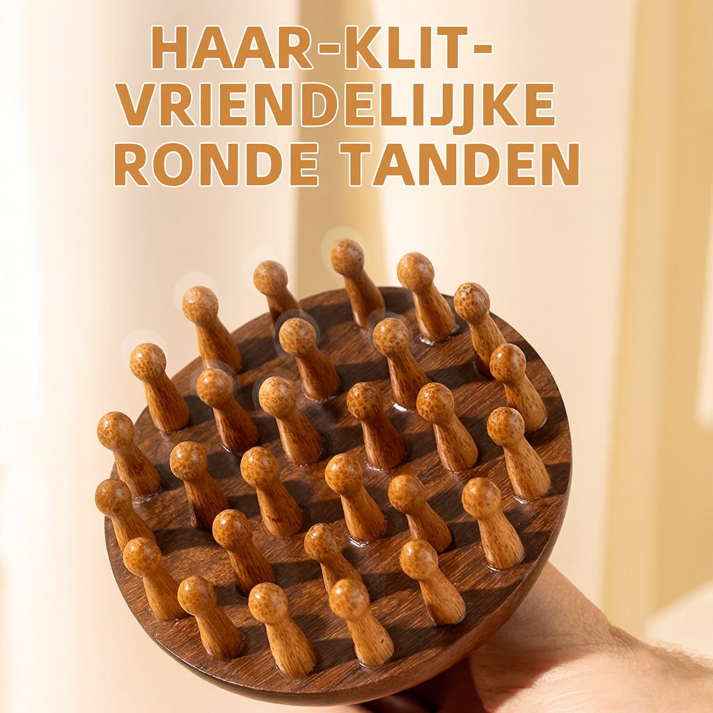 Massagekam van Natuurlijk Hout