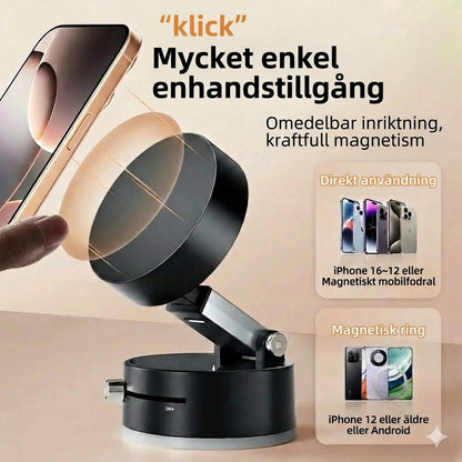 Vikbar bärbar magnetisk mobiltelefonhållare