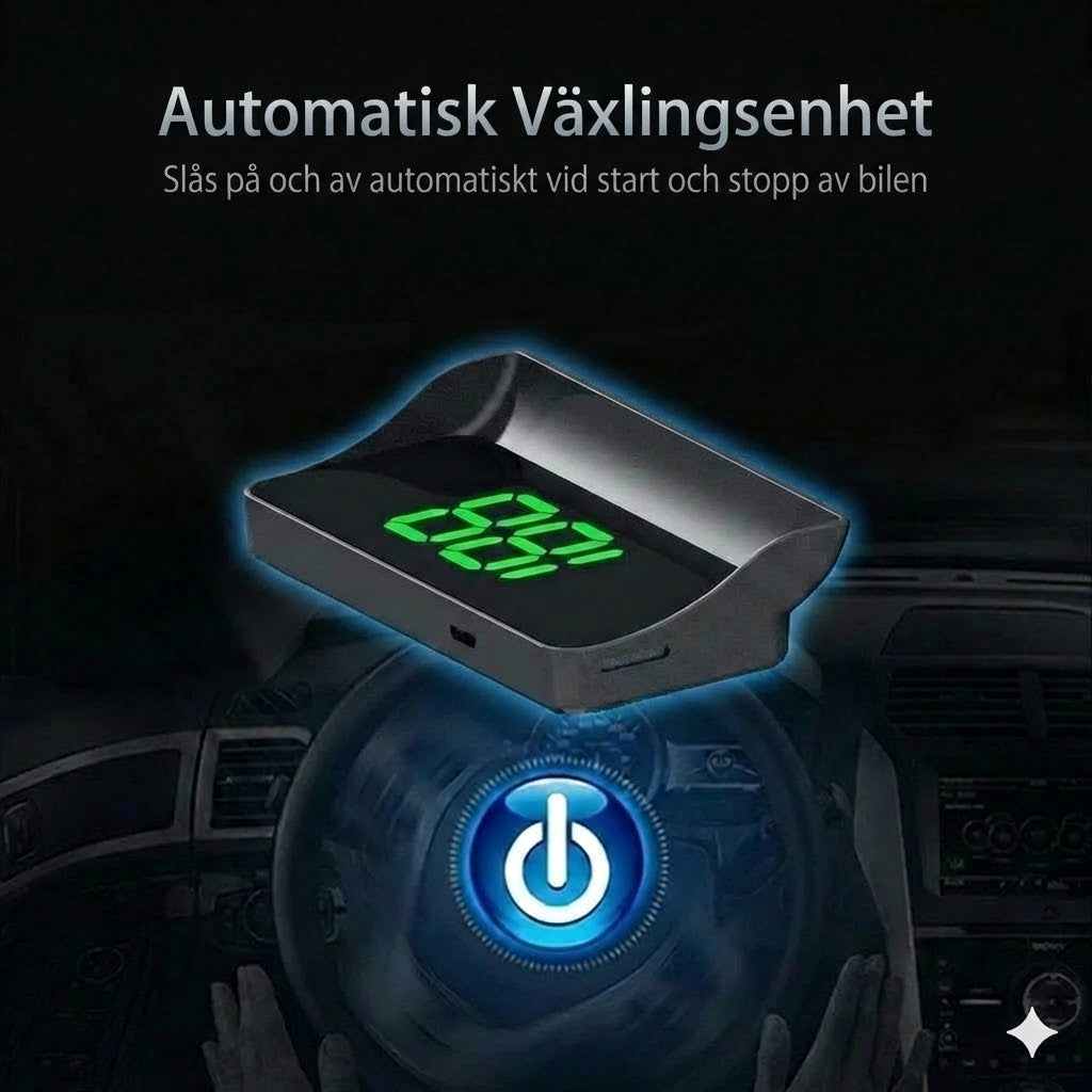 Hastighetsmätare med head-up-display