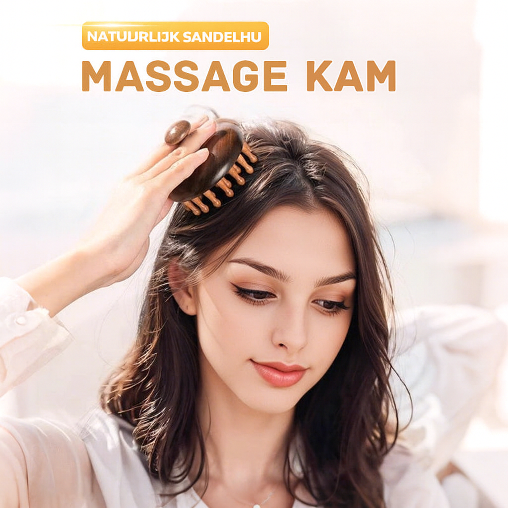 Massagekam van Natuurlijk Hout