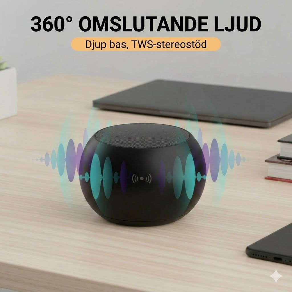 Bluetooth-Minihögtalare Med Bas