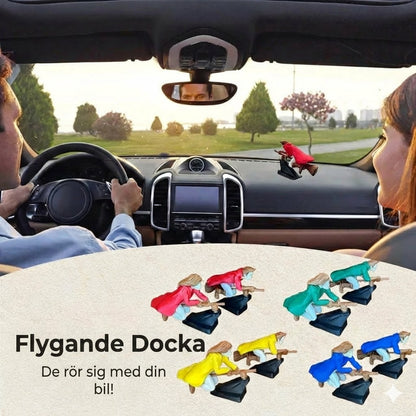 Magisk kvastdekoration för bilens instrumentbräda