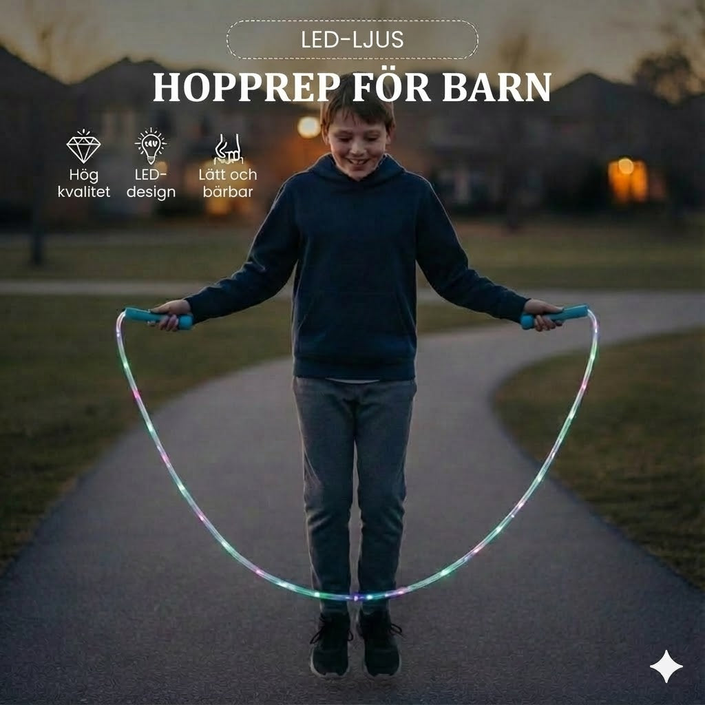 LED-belyst hopprep för barn