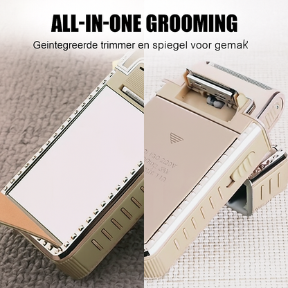 Draagbaar elektrisch scheerapparaat voor mannen