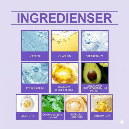 Mjuk Och Smärtfri Kräm För Borttagning Av Ansiktshår